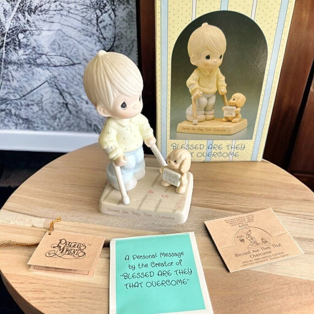 Enesco Precious‎ Moments Collection Blessed Are They That Overcome Easter Seals